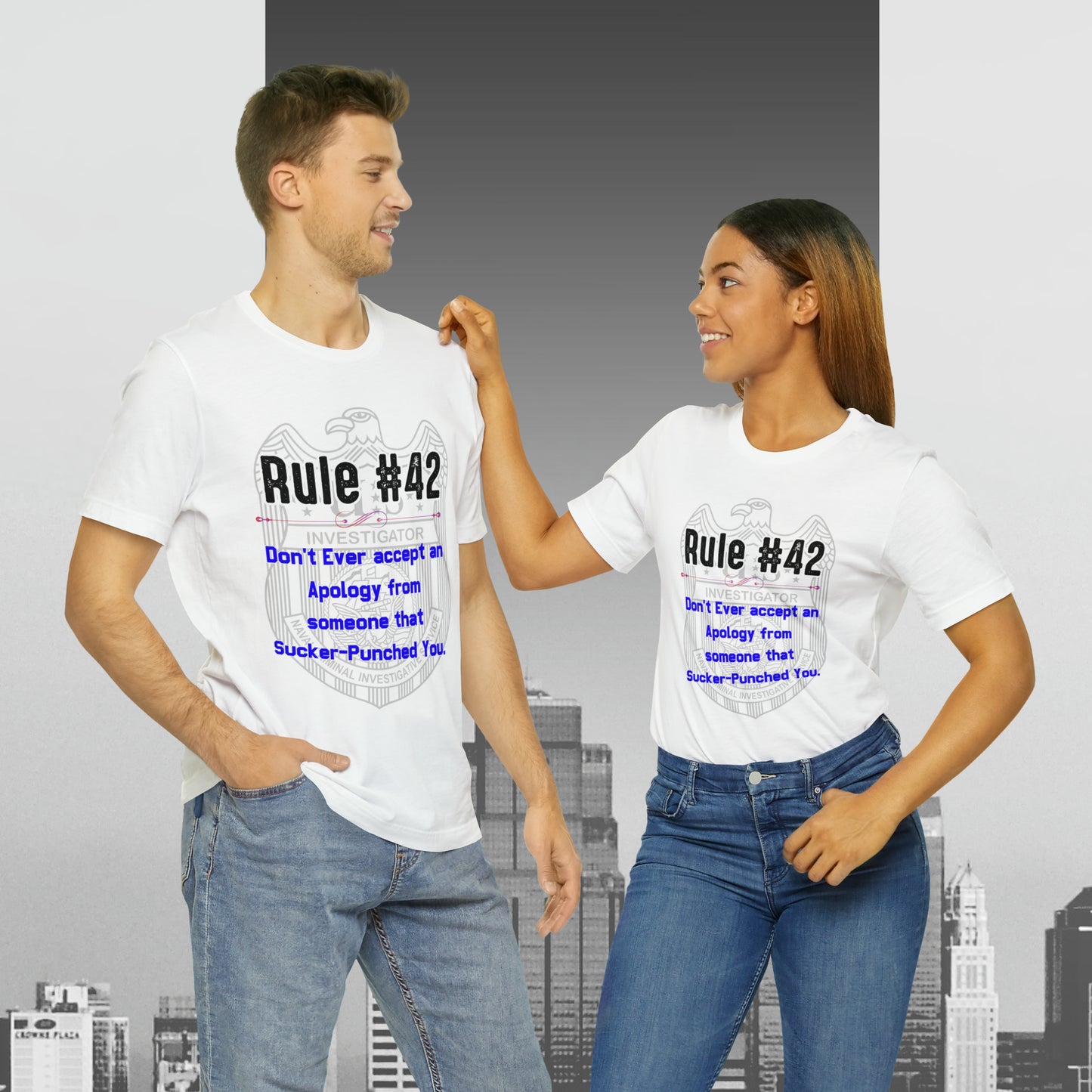 Rules of Gibbs #42 Don't Ever accept an Apology Unisex Jersey Short Sleeve Tee