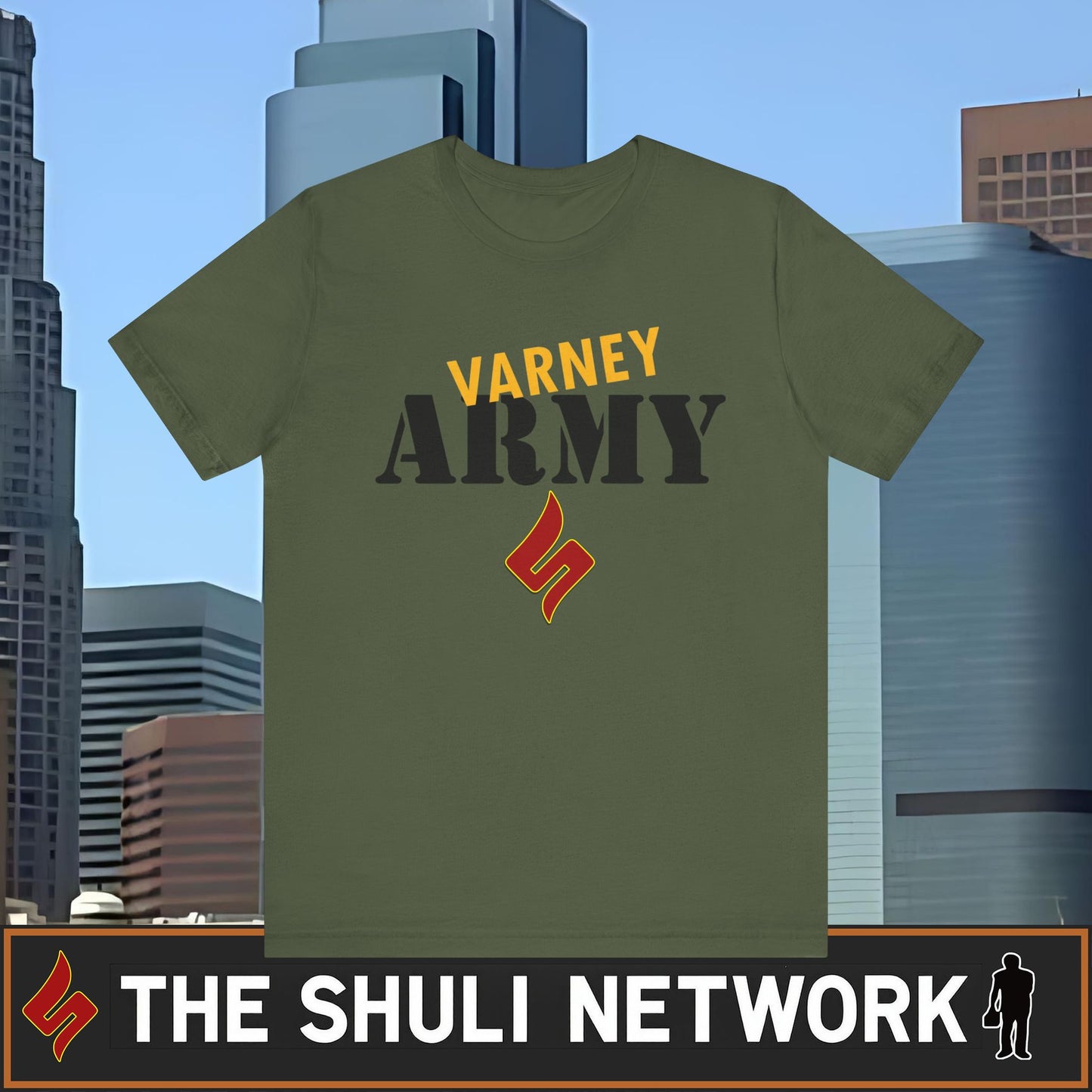 Varney Army T-Shirt — The Shuli Network Support Tee