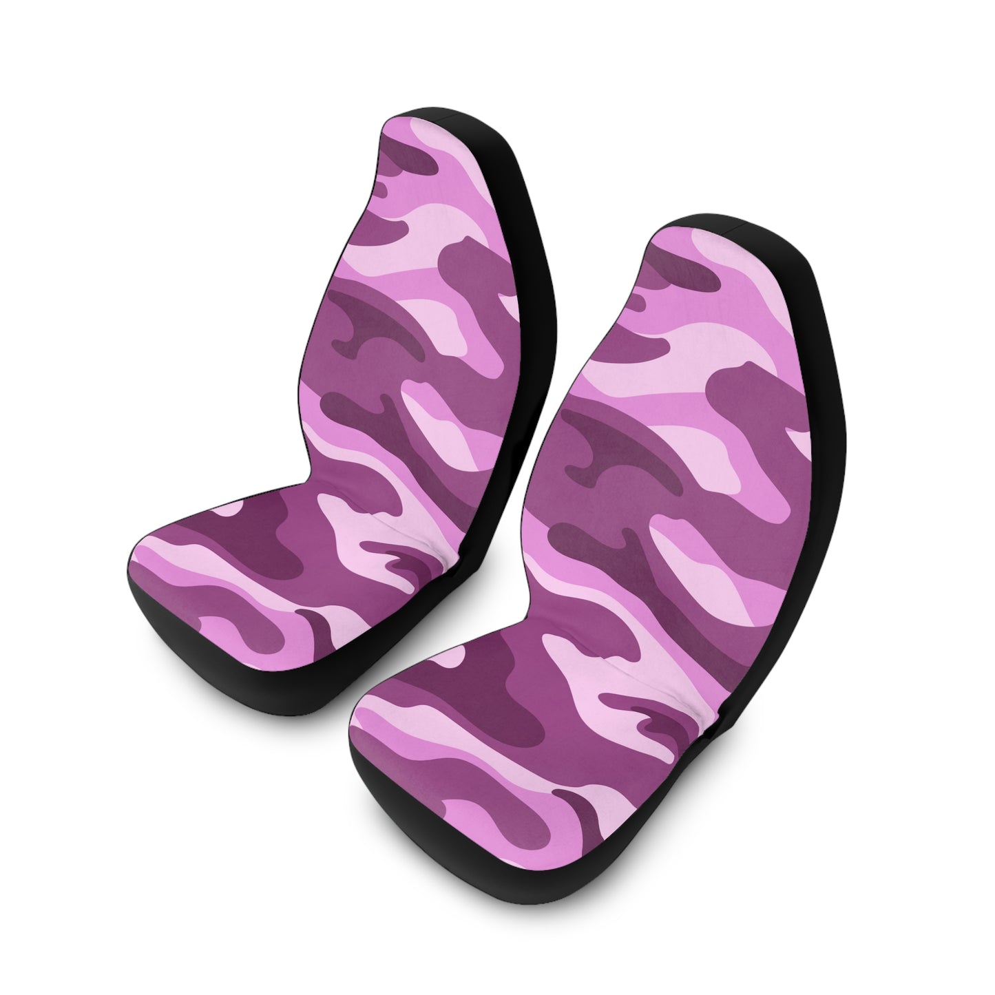 Pink Camo Polyester Car Seat Covers