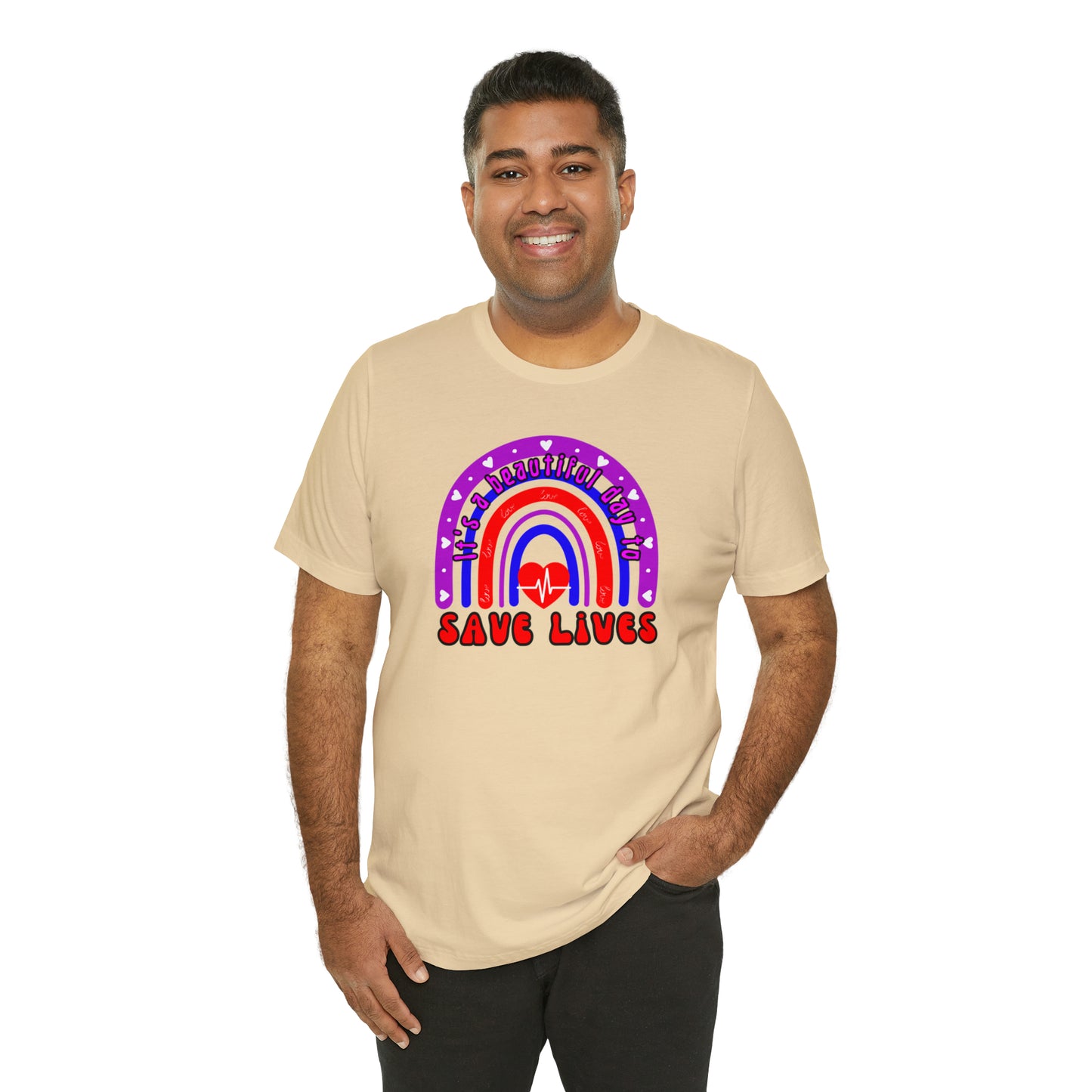 It's a Good Day to Save Lives, Nurse Unisex Jersey Tee Bella+Canvas 3001 Healthcare Gift Medical Students, Various Sizes Available