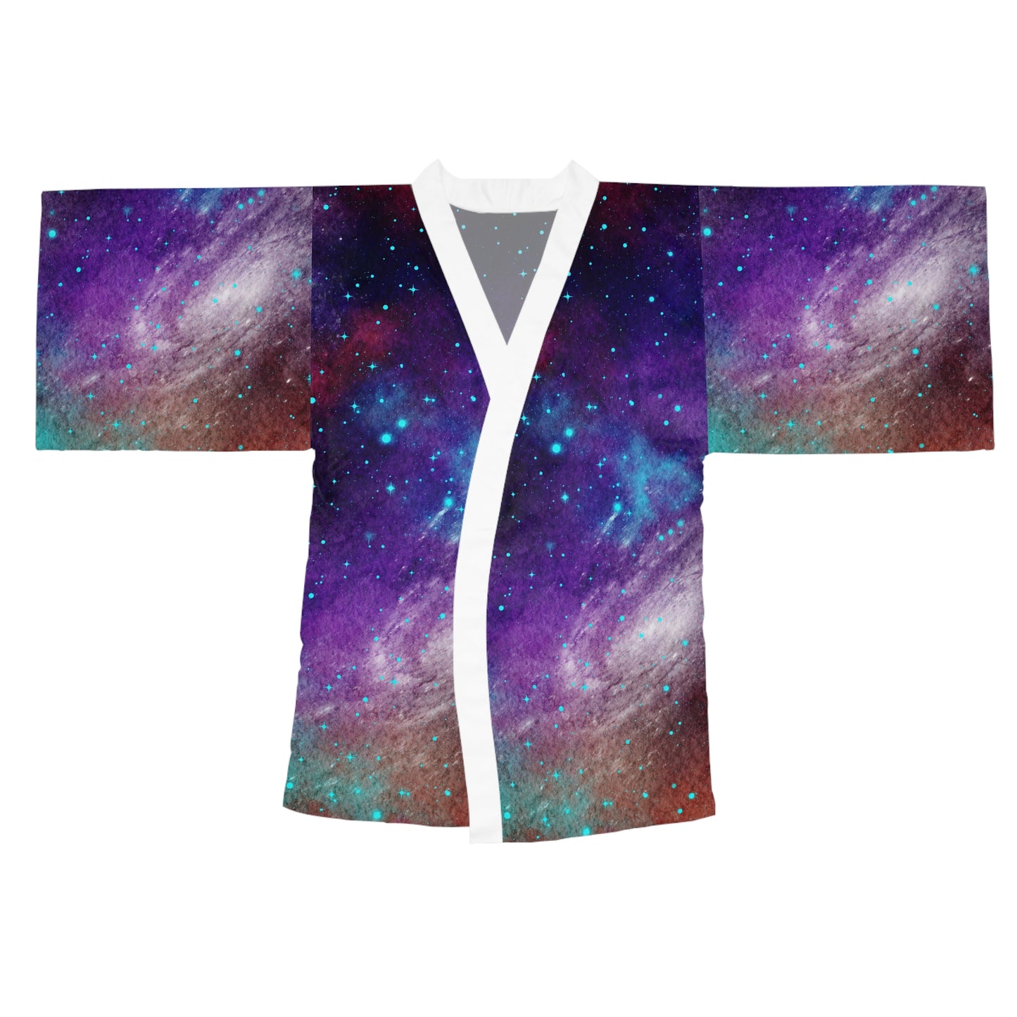 Outer Space Out of this World Long Sleeve Kimono Robe (AOP)