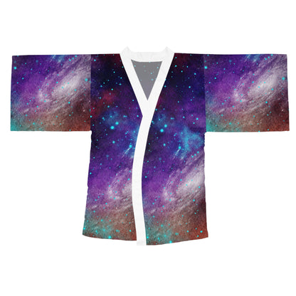 Outer Space Out of this World Long Sleeve Kimono Robe (AOP)