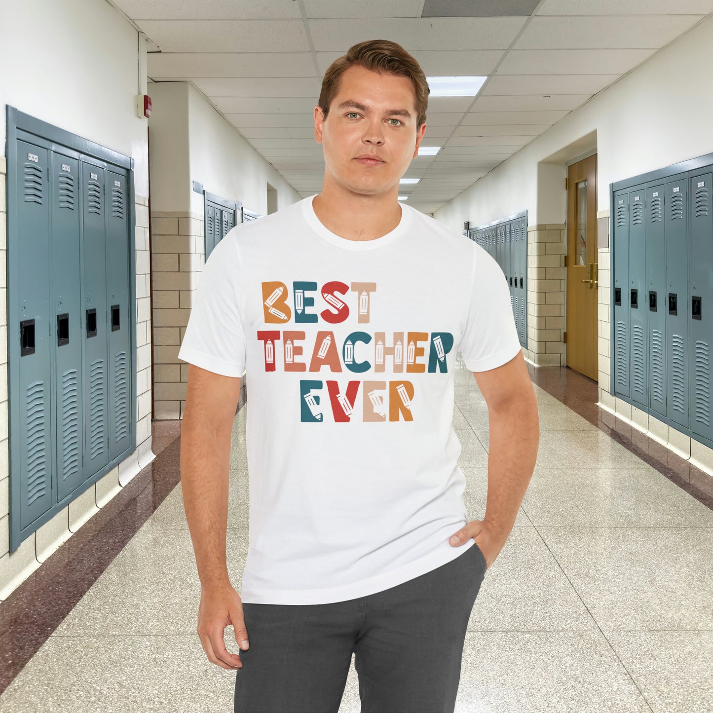 Best Teacher Ever Unisex Jersey Short Sleeve Tee