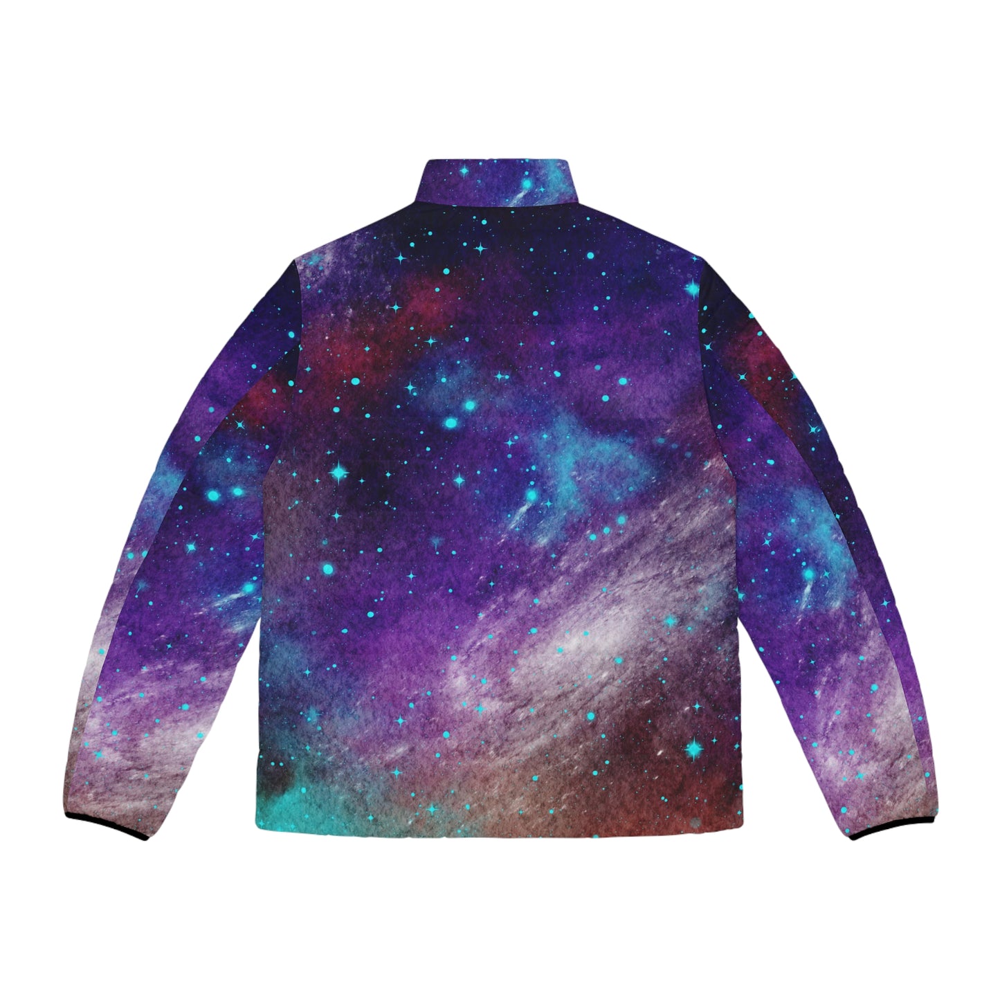 Outer Space Out of this World Men's Puffer Jacket (AOP)