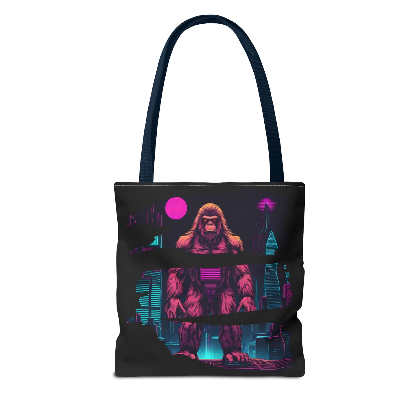 Bigfoot in a Cyber City AOP Tote Bag