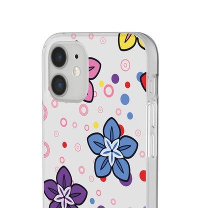 Retro Colorful Flowers Flexi Cases for IPhone and Samsung