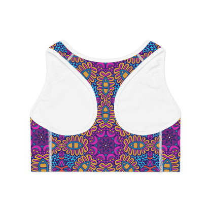 Pink & Purple Boho Dream Women's Sports Bra Sports Bra (AOP)