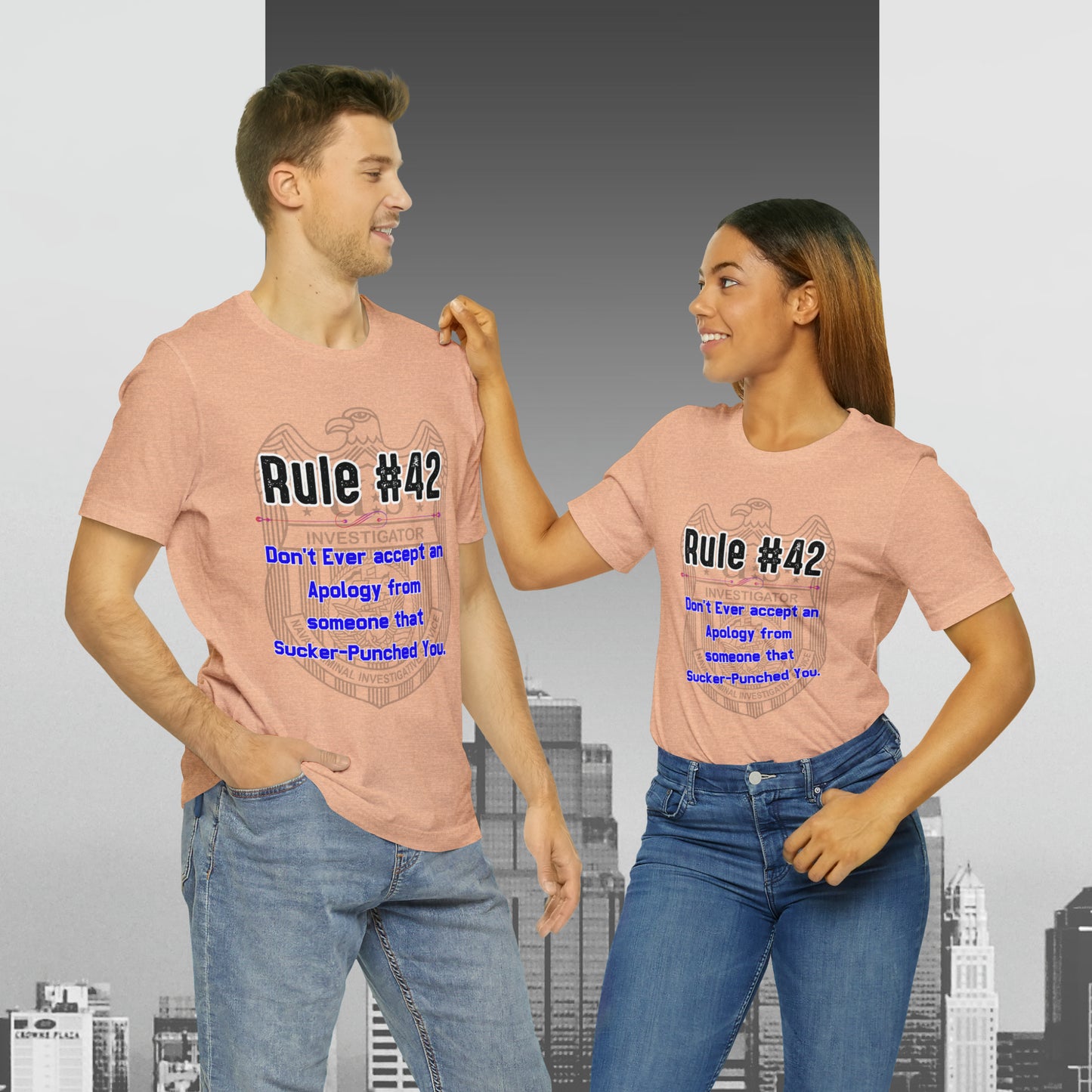 Rules of Gibbs #42 Don't Ever accept an Apology Unisex Jersey Short Sleeve Tee