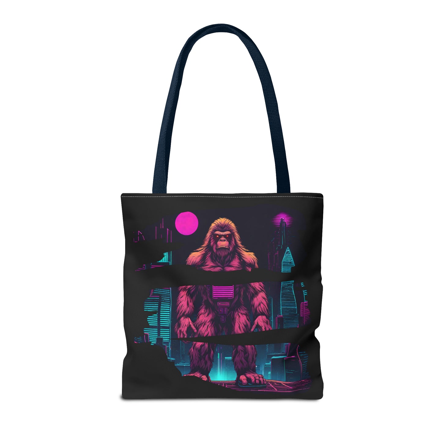 Bigfoot in a Cyber City AOP Tote Bag