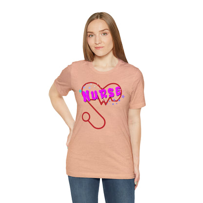 Nurse Love Unisex Jersey Tee Bella+Canvas 3001 Healthcare Gift Medical Students, Soft Fabric, Various Sizes Available