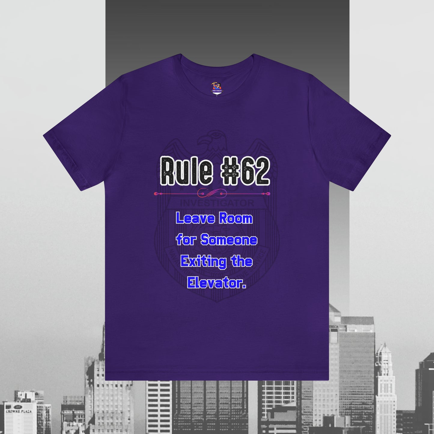 Rules of Gibbs #62 Leave Room for someone Exiting an Elevator Unisex Jersey Short Sleeve Tee