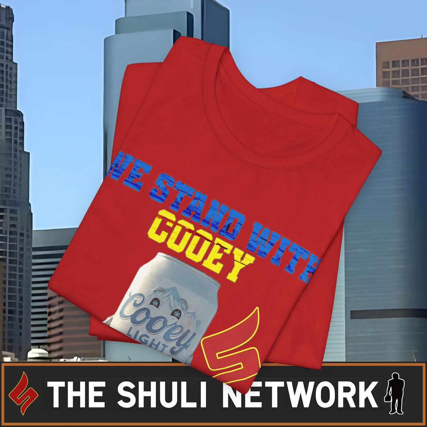 We Stand With Cooey Can Tee — Official Shuli Network Solidarity Drop