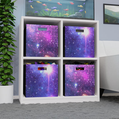 Purple Beyond the Stars Outer Space Out of this World Felt Storage Box