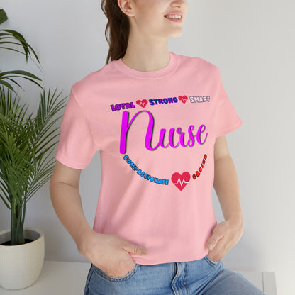 Comfy and Cozy Nurse Bella+Canvas 3001 Jersey T-Shirt: Perfect Gift for Nurses and Nursing Students, Soft Fabric, Various Sizes Available