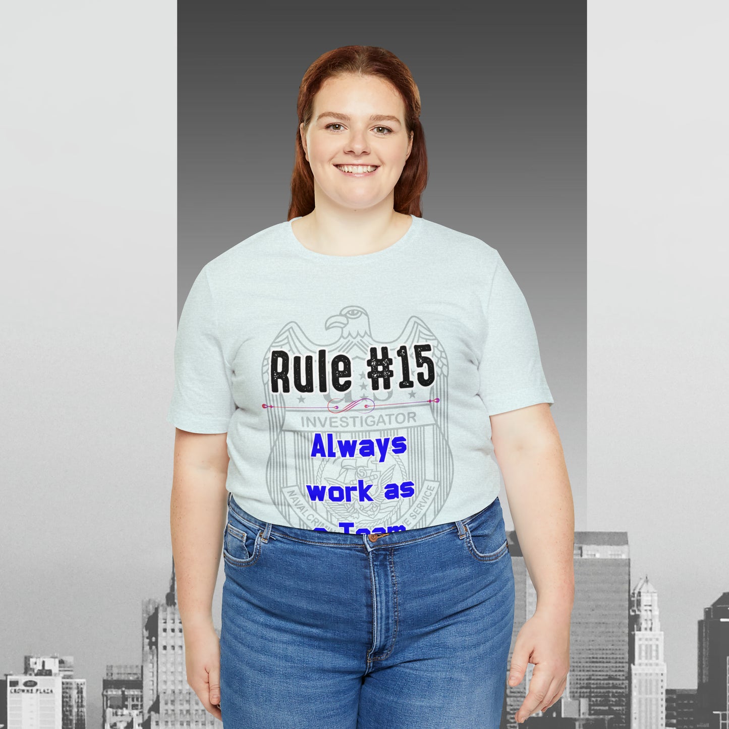 Rules of Gibbs #15 Always work as a Team Unisex Jersey Short Sleeve Tee