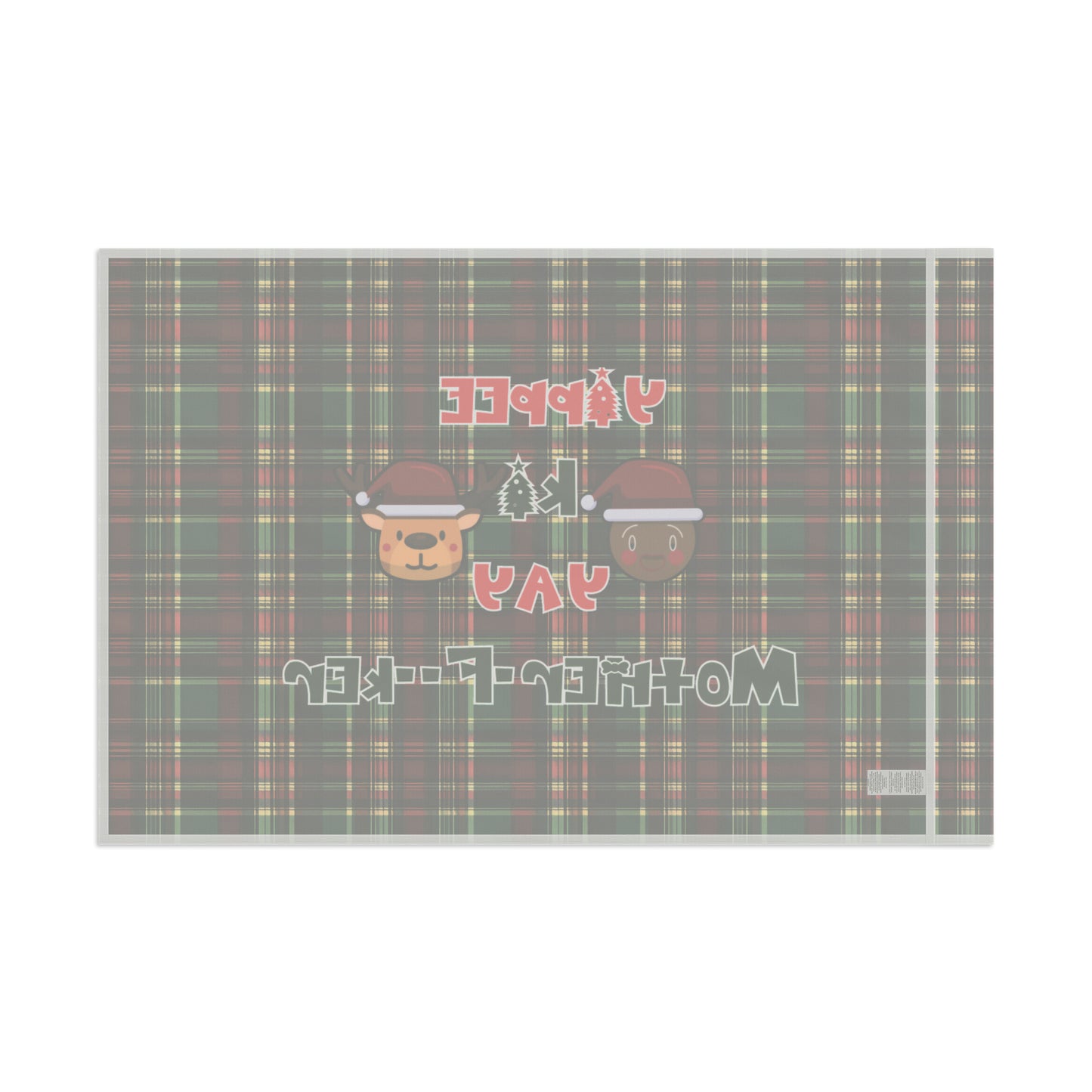 Die Hard Inspired Christmas House Flag | Yippee Ki Yay Mother-F--ker | Festive Plaid Pattern | Holiday Outdoor Decor