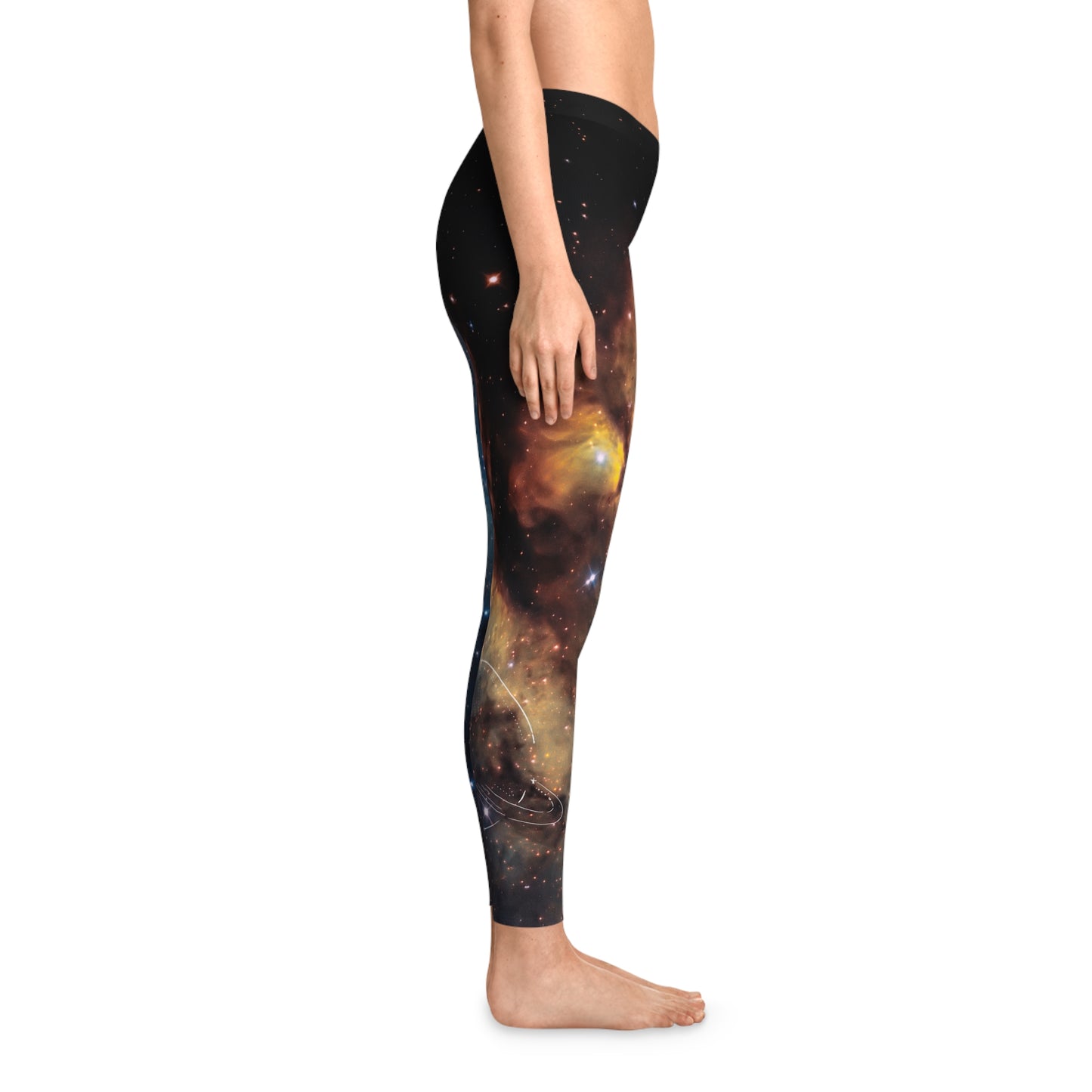 Colorful Galaxy Stretchy Leggings (AOP)