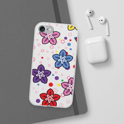 Retro Colorful Flowers Flexi Cases for IPhone and Samsung