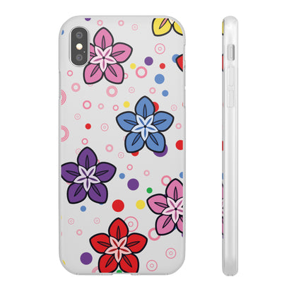 Retro Colorful Flowers Flexi Cases for IPhone and Samsung