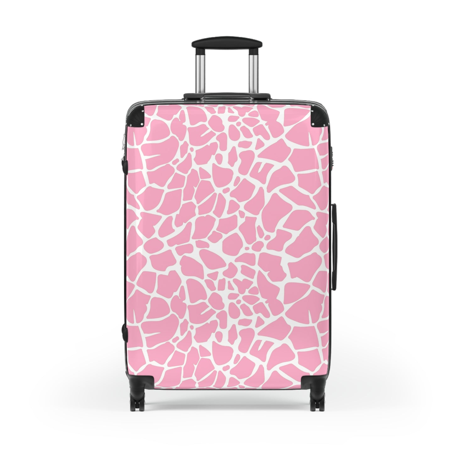 Pink Giraffe Print Suitcase