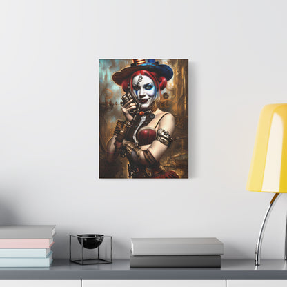 Hyper Realistic Steampunk Harley Quinn Matte Canvas, Stretched, 1.25"