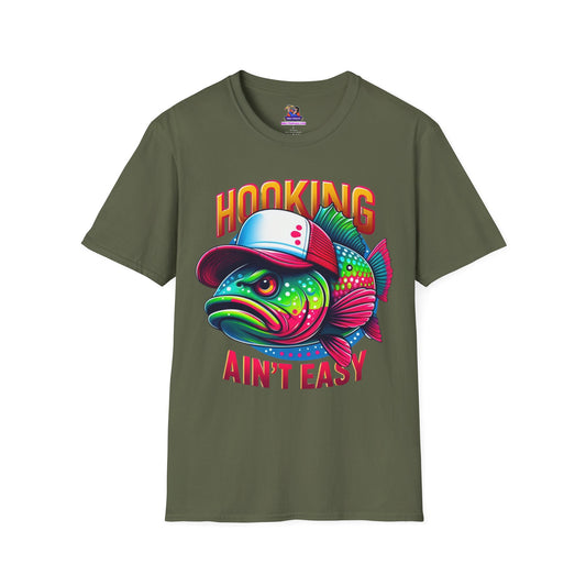 Reel-y Good Fashion: Hooking Ain't Easy Unisex Softstyle T-Shirt