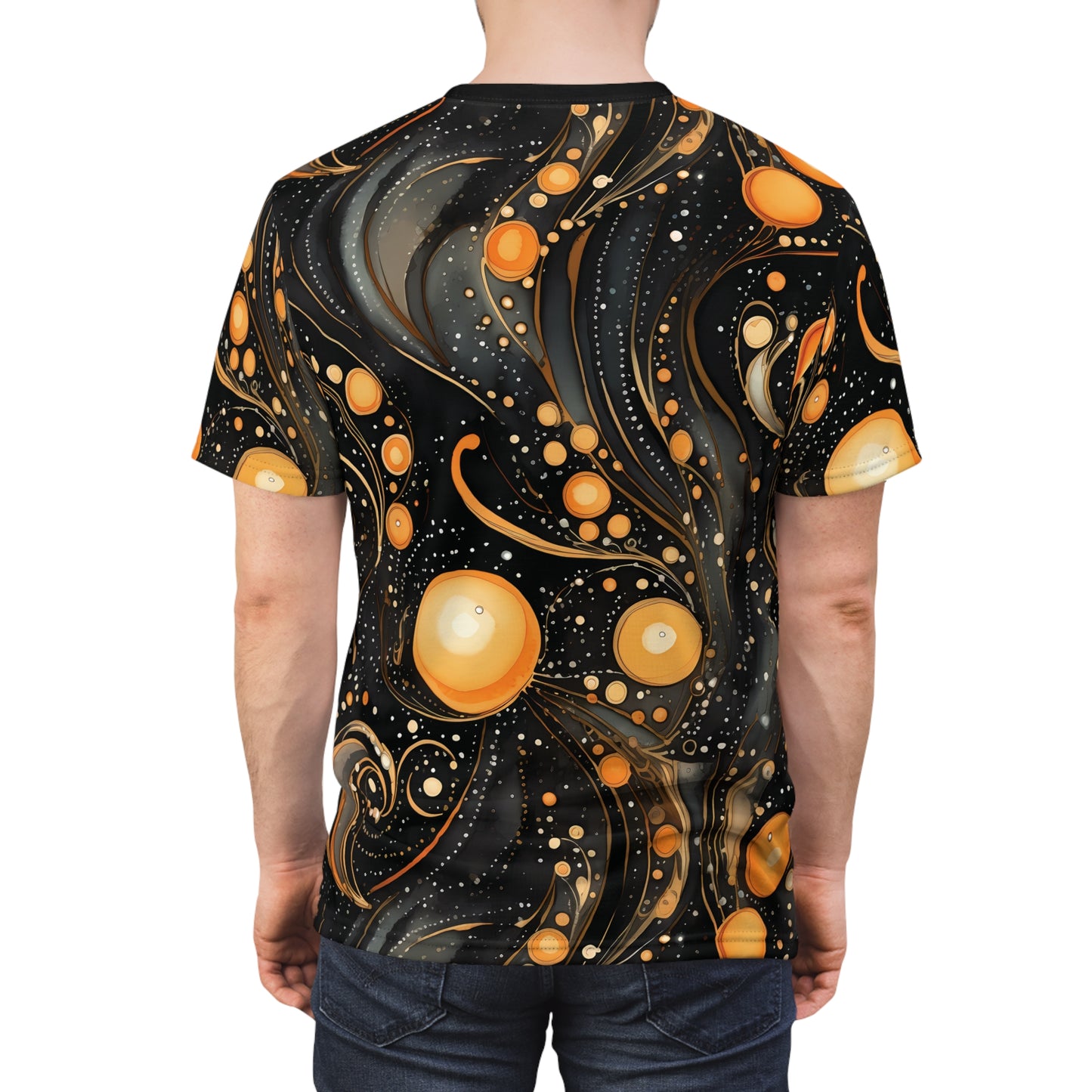 Halloween Swirls Unisex Cut & Sew Tee (AOP)