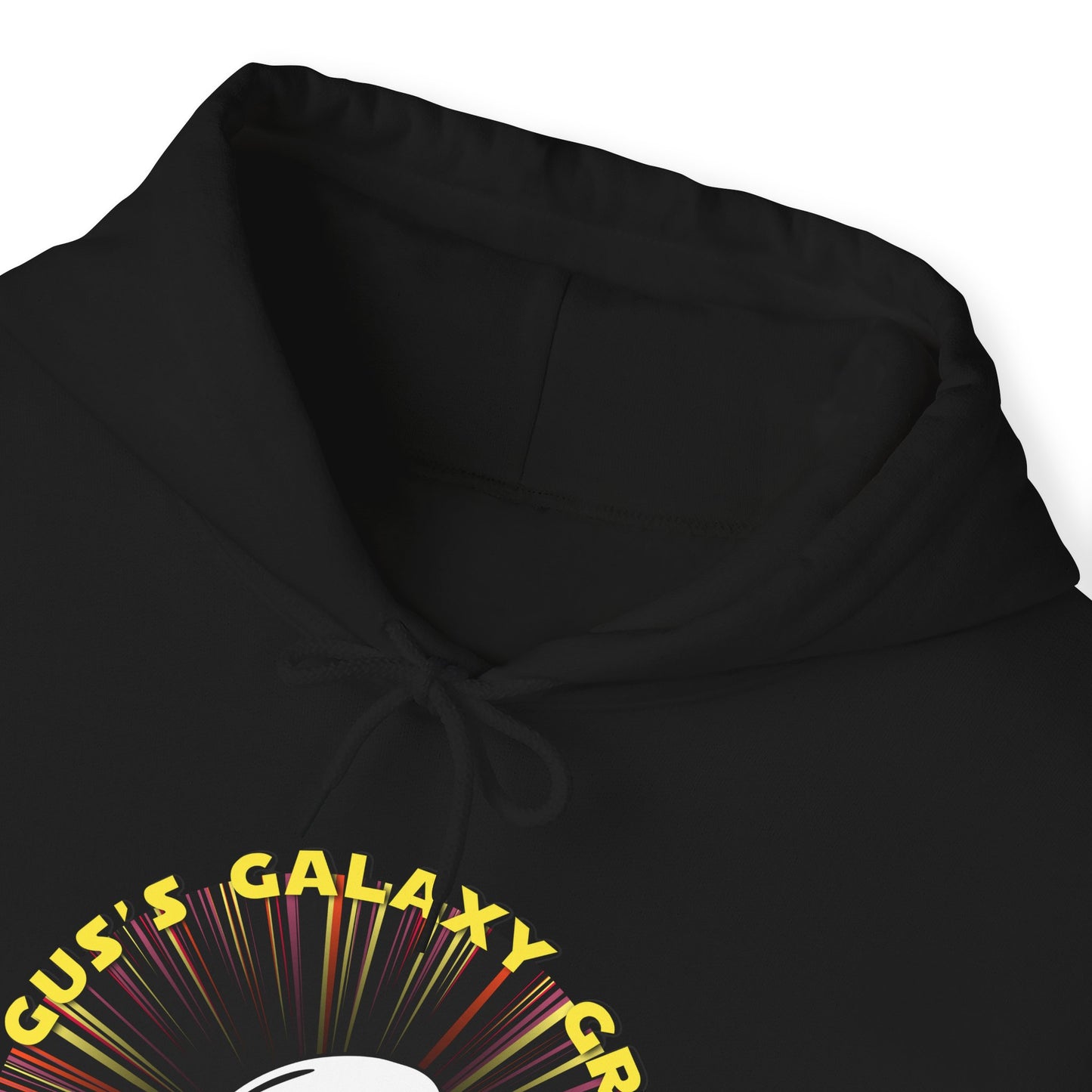 Gus's Galaxy Grill Unisex Heavy Blend™ Hooded Sweatshirt Hooded Hilarity, Galactic Gastro Couture, Intergalactic Apparel