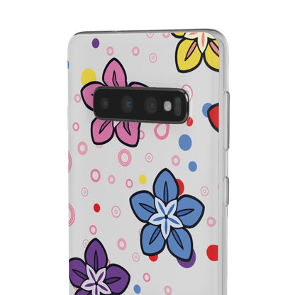Retro Colorful Flowers Flexi Cases for IPhone and Samsung