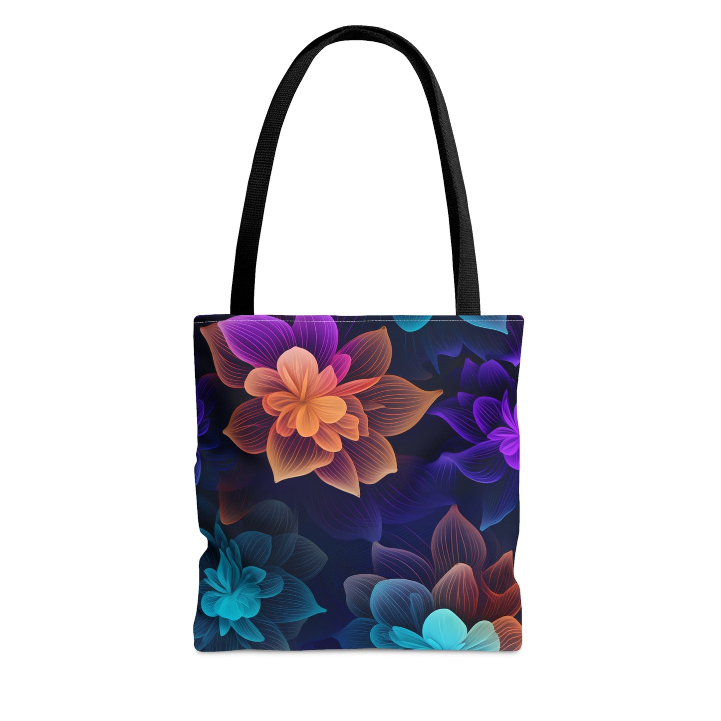 Playful Neon Garden All Over Print Tote Bag