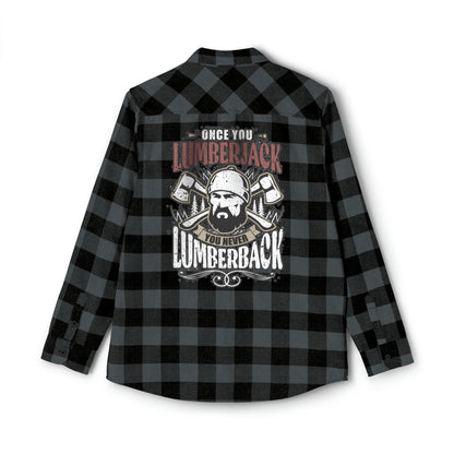 Lumberjack Unisex Flannel Shirt  Forest Fashion Comedy, Woodsy Chic Apparel, Laugh-Inducing Lumberjack Wear Unisex Plaid Power
