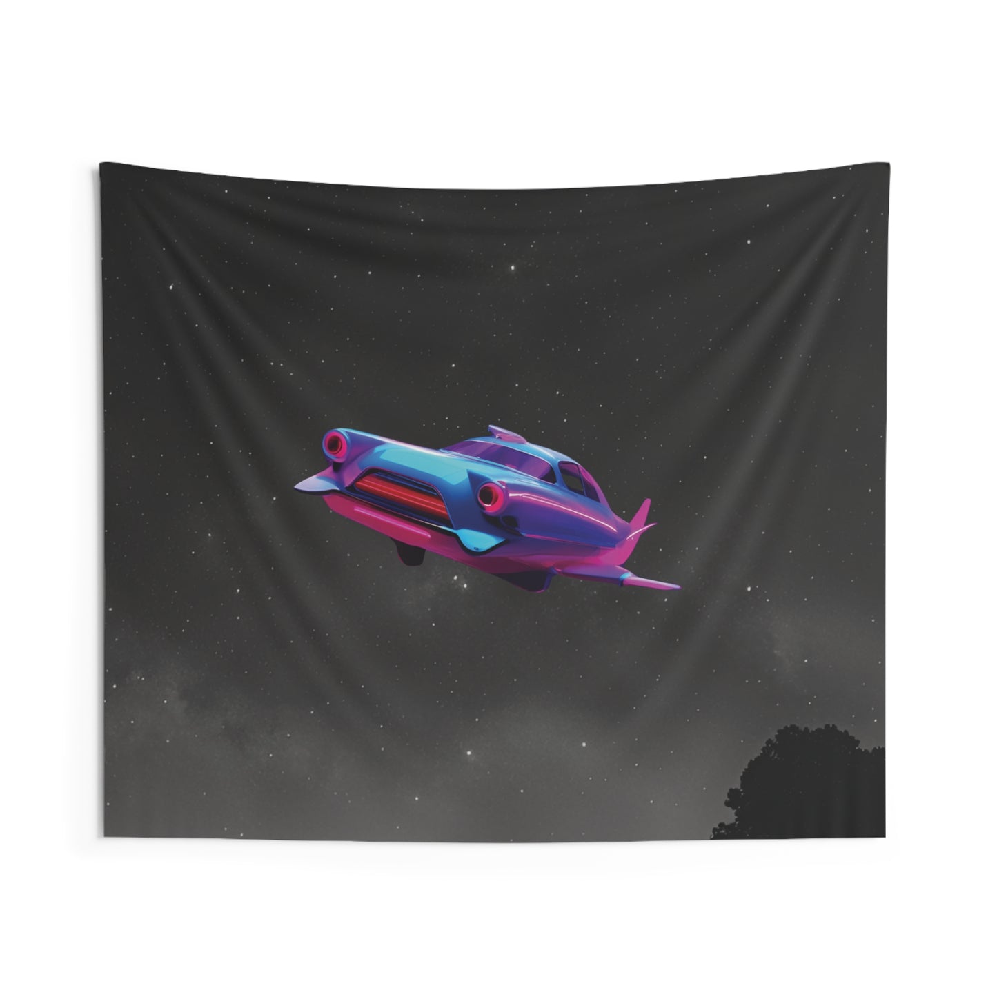 Futuristic Nostalgia: Fly into the Future with Night Sky Tapestries!