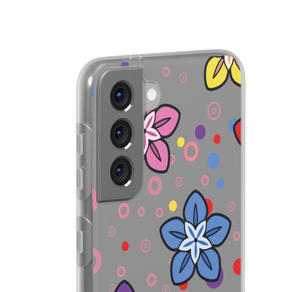 Retro Colorful Flowers Flexi Cases for IPhone and Samsung