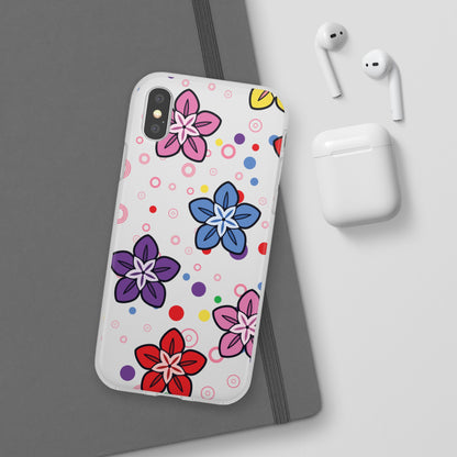 Retro Colorful Flowers Flexi Cases for IPhone and Samsung