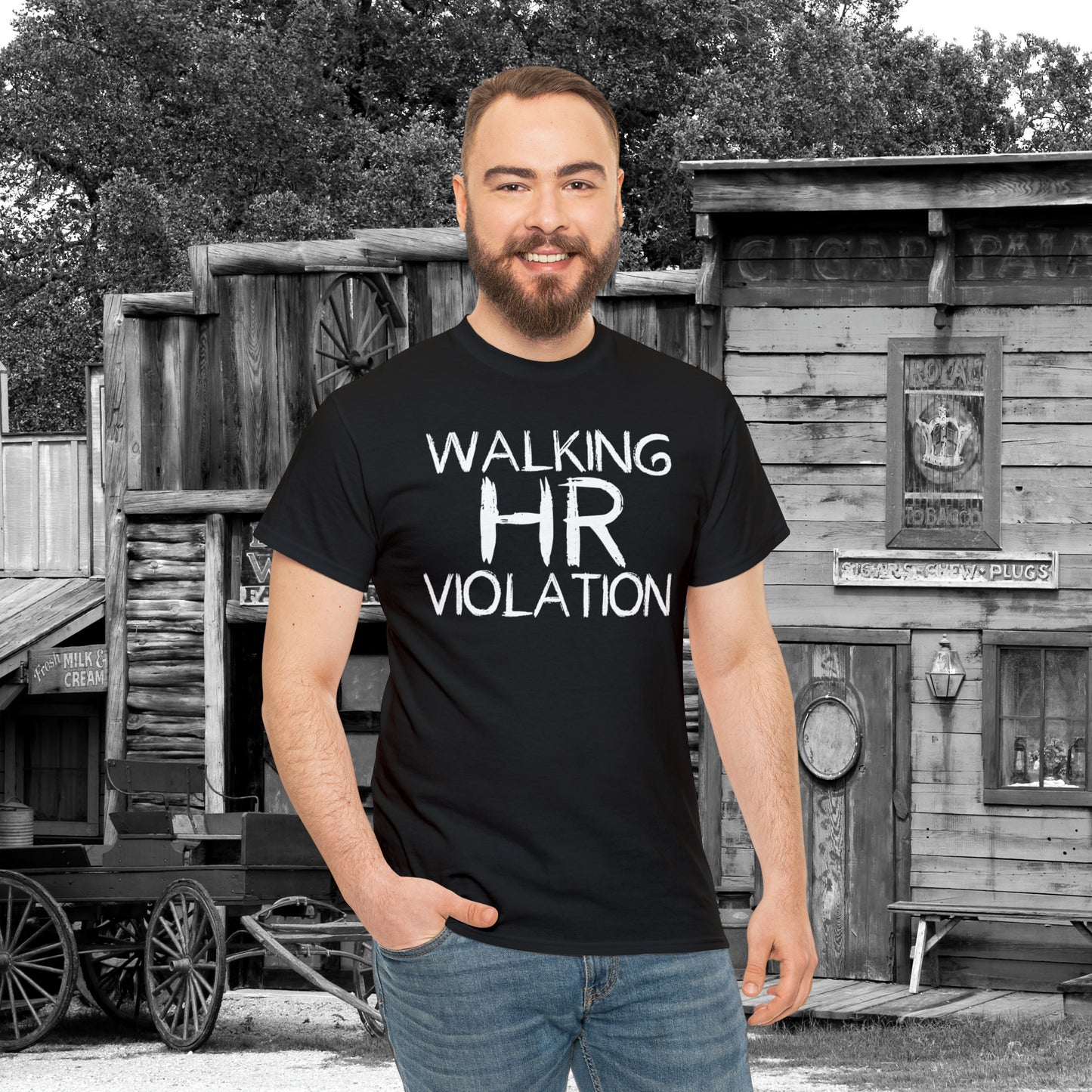 Walking HR Violation Unisex Heavy Cotton Tee