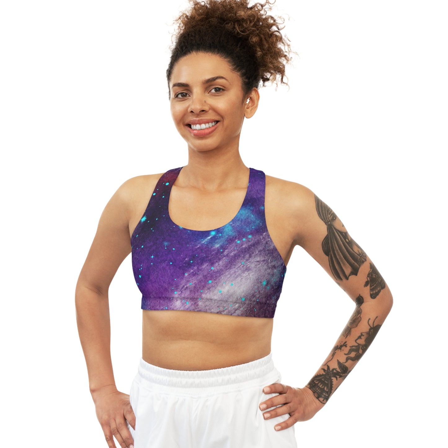 Outer Space Out of this World Seamless Sports Bra (AOP)