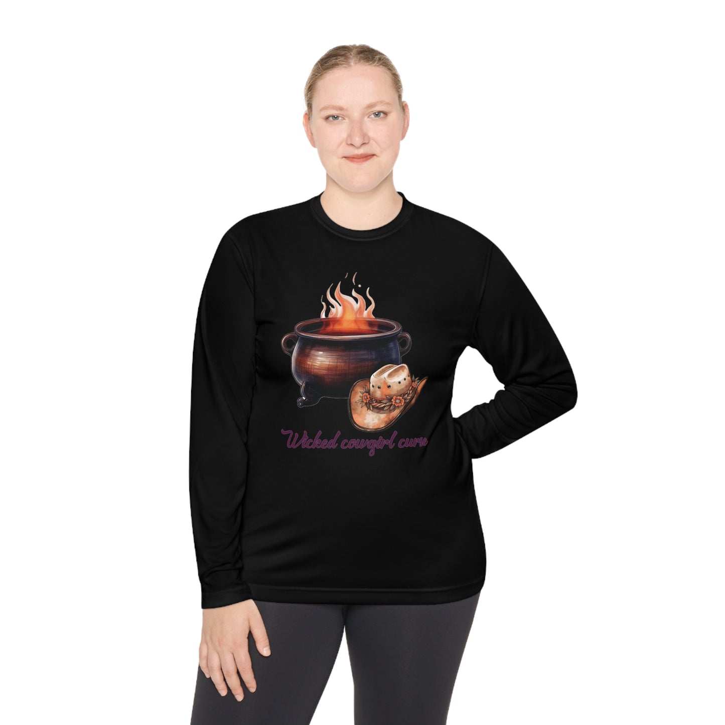 Wicked Cowgirl Curse Unisex Lightweight Long Sleeve Tee