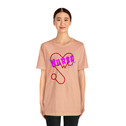 Nurse Love Unisex Jersey Tee Bella+Canvas 3001 Healthcare Gift Medical Students, Soft Fabric, Various Sizes Available