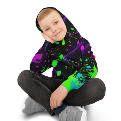 Splatter-tastic Children's Hoodie (AOP)