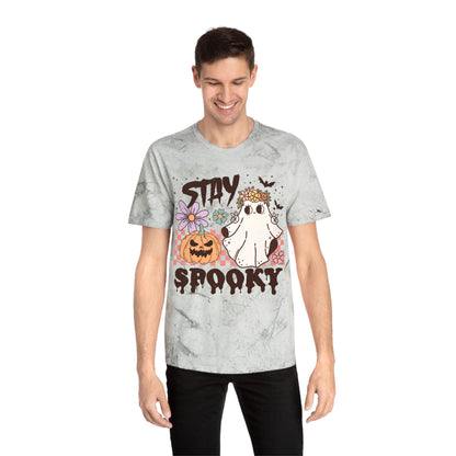 Stay Spooky Retro Groovy Halloween Unisex Color Blast T-Shirt Gifts for Him Gifts for Her