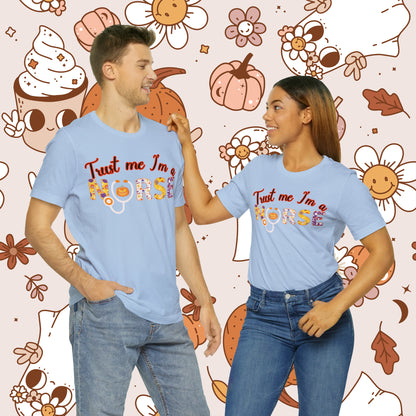 Trust me I'm a Nurse Halloween Retro Unisex Jersey Short Sleeve Tee