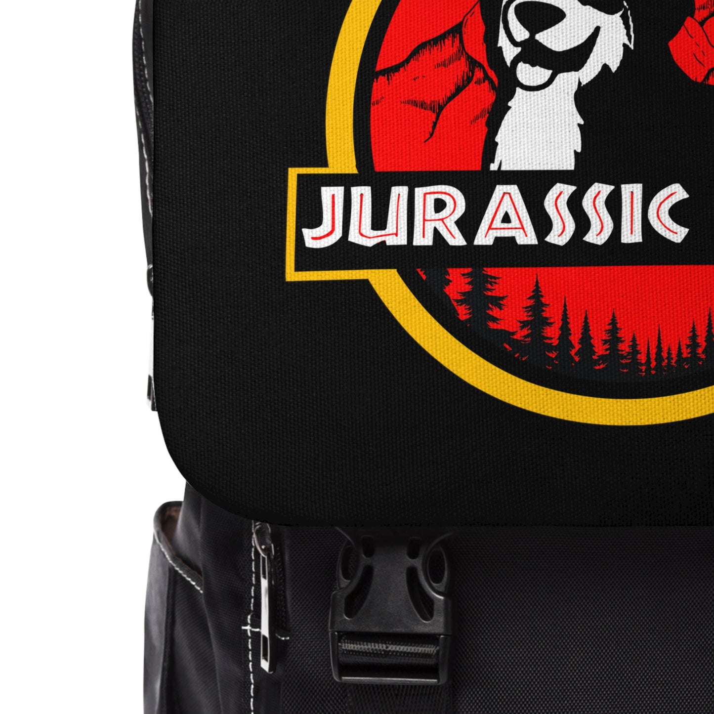 Jurassic Bark Chloe the Bernese Mountain Dog Back to School Unisex Casual Shoulder Backpack