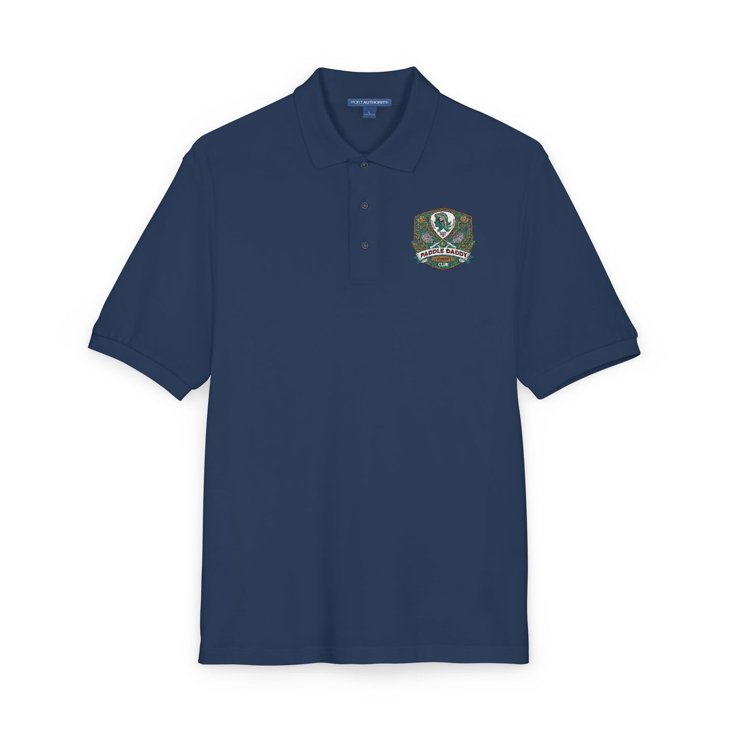 Paddle Daddy Country Club Polo  Embroidered Unisex Elegance for the Ironically Elite