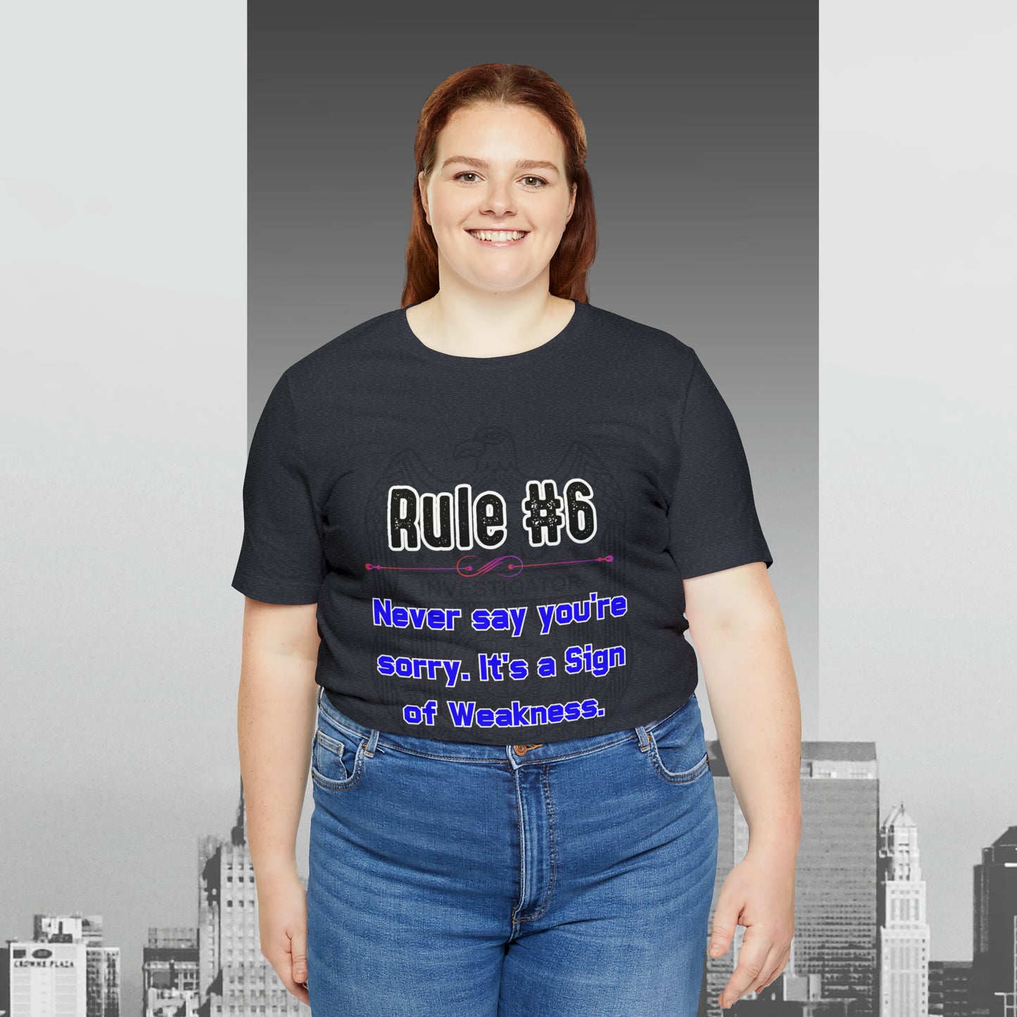 Rules of Gibbs #6 Never Say You're Sorry Unisex Jersey Short Sleeve Tee