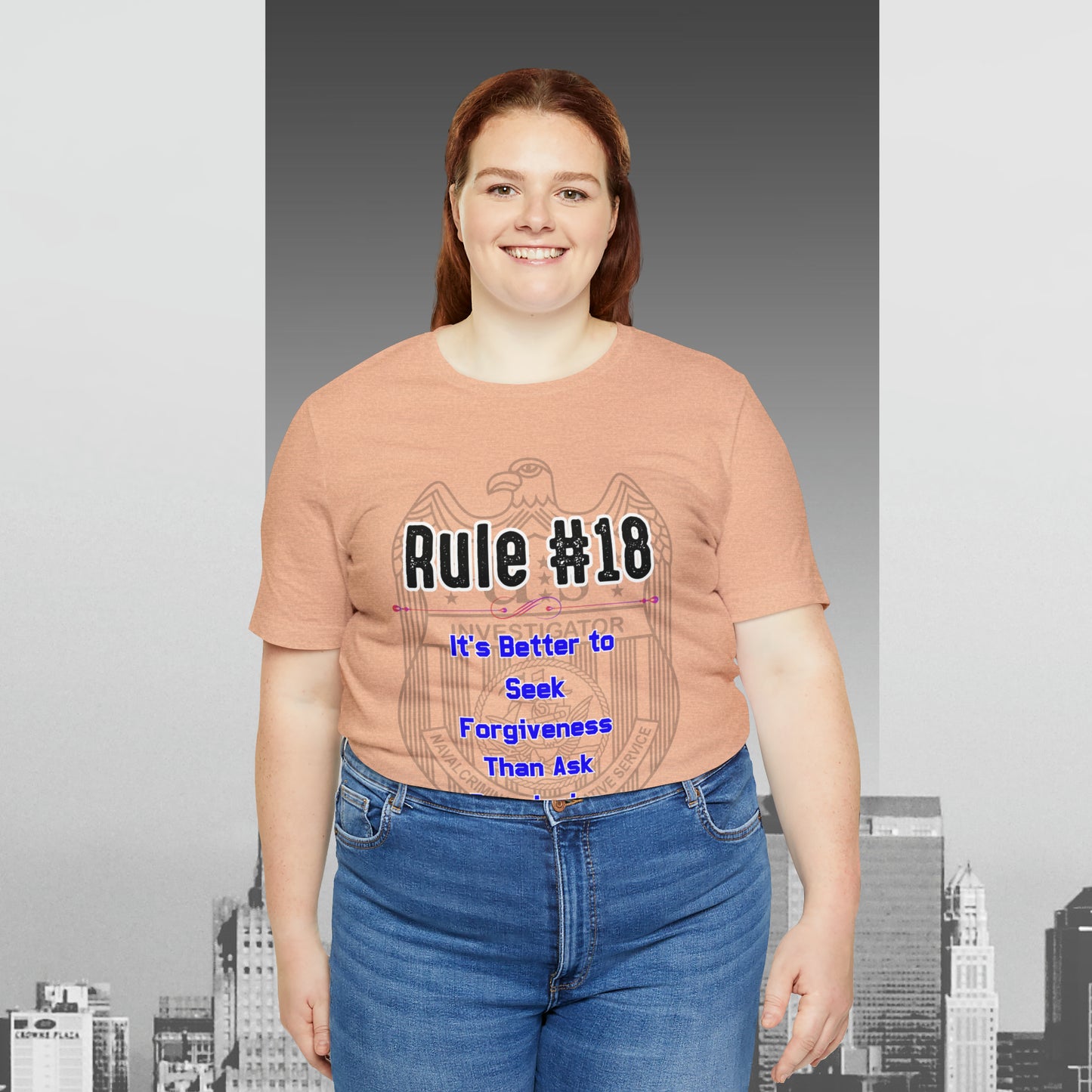 Rules of Gibbs #18 Its's Better to seek Forgiveness, than ask permission Unisex Jersey Short Sleeve Tee