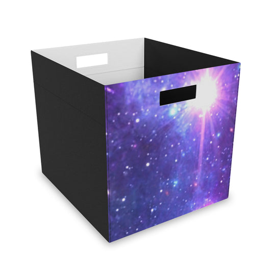 Purple Beyond the Stars Outer Space Out of this World Felt Storage Box