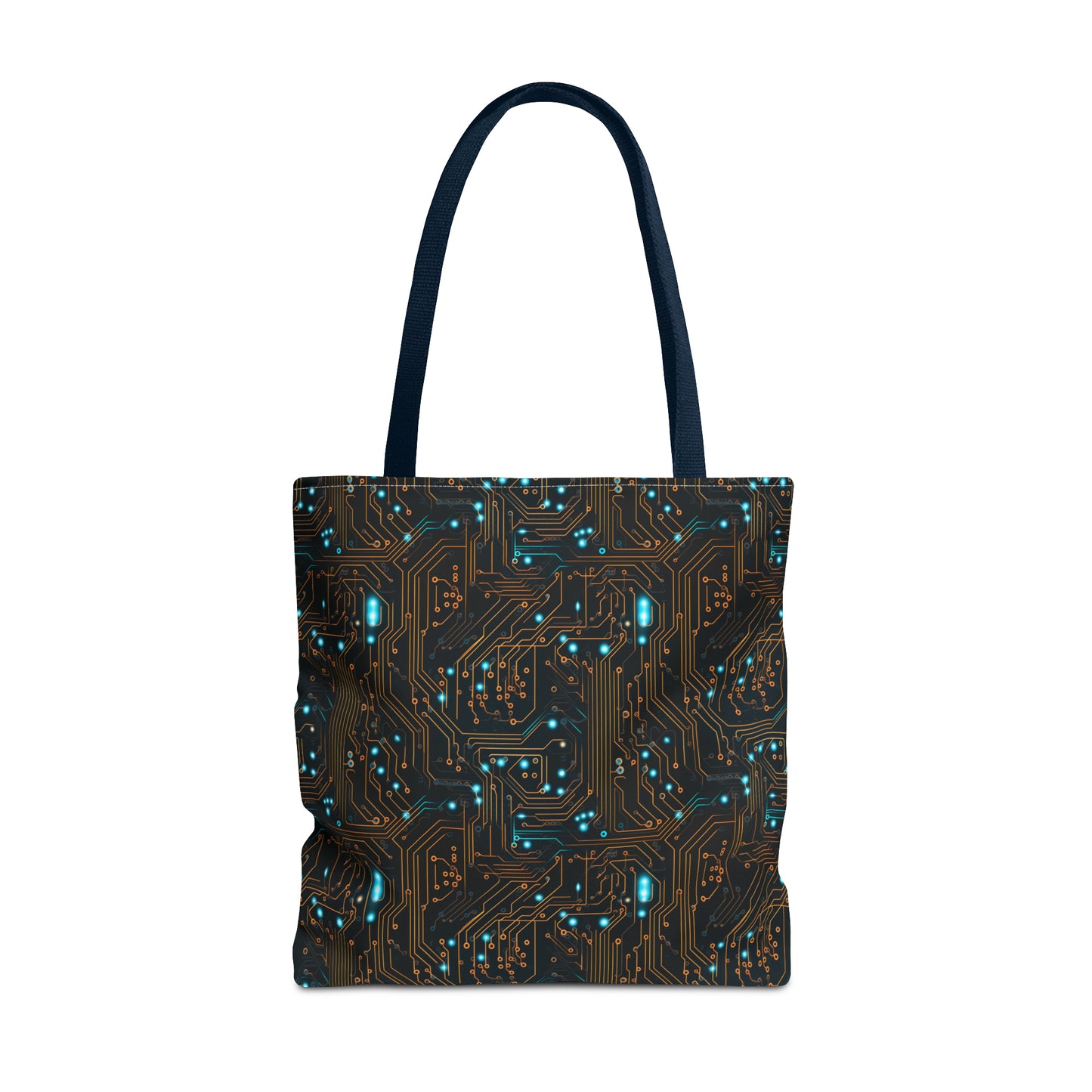 Golden Circuit Board AOP Tote Bag