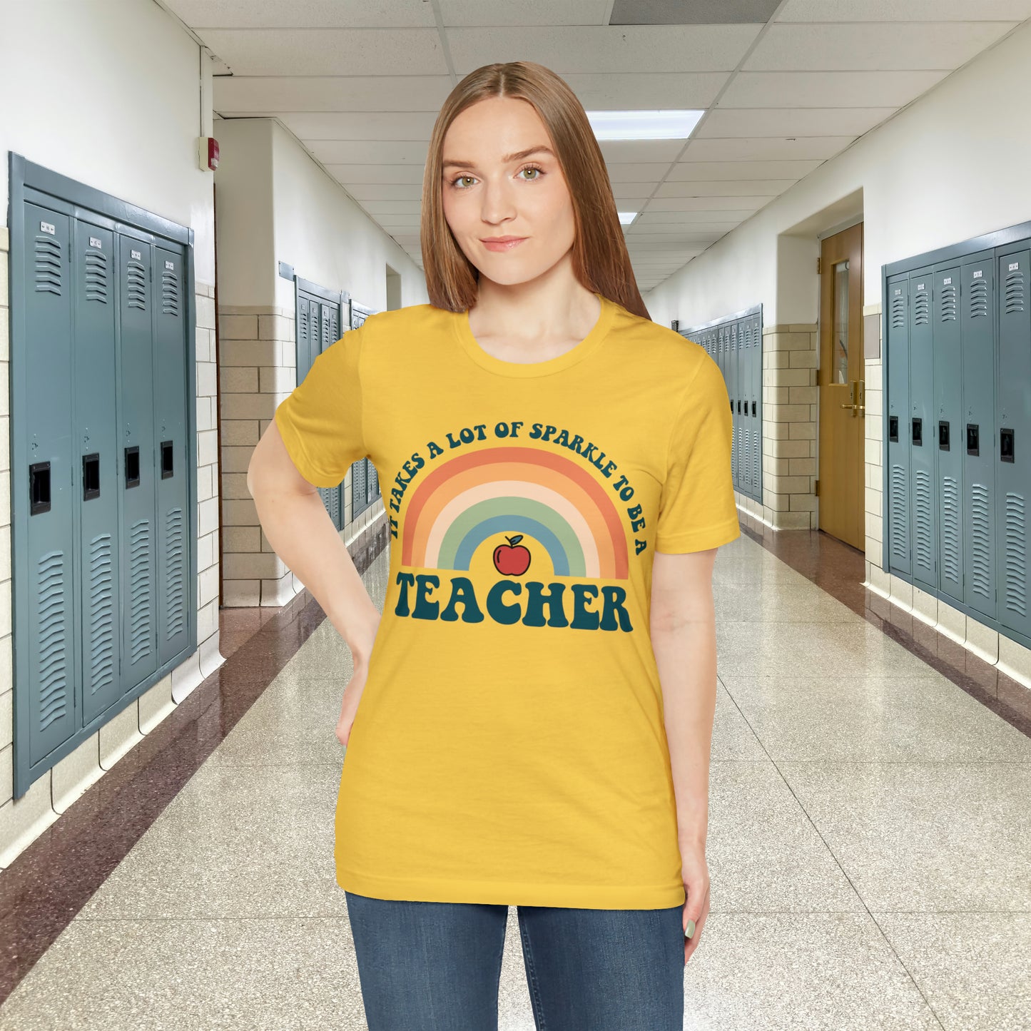 It takes alot of Sparkle to be a Teacher Unisex Jersey Short Sleeve Tee