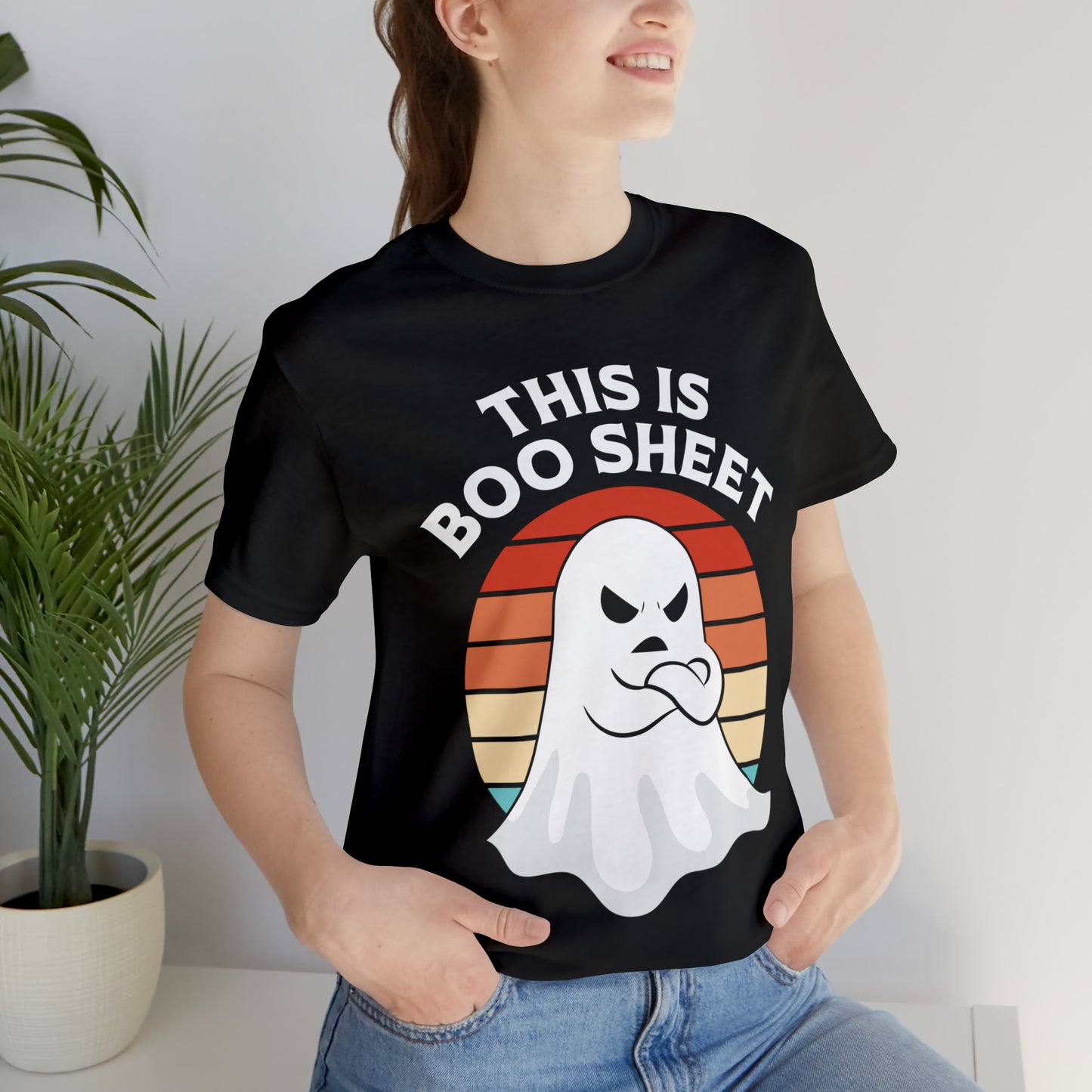 This is Boo Sheet Halloween Unisex Jersey Short Sleeve Tee Gifts for Her Gifts for Him