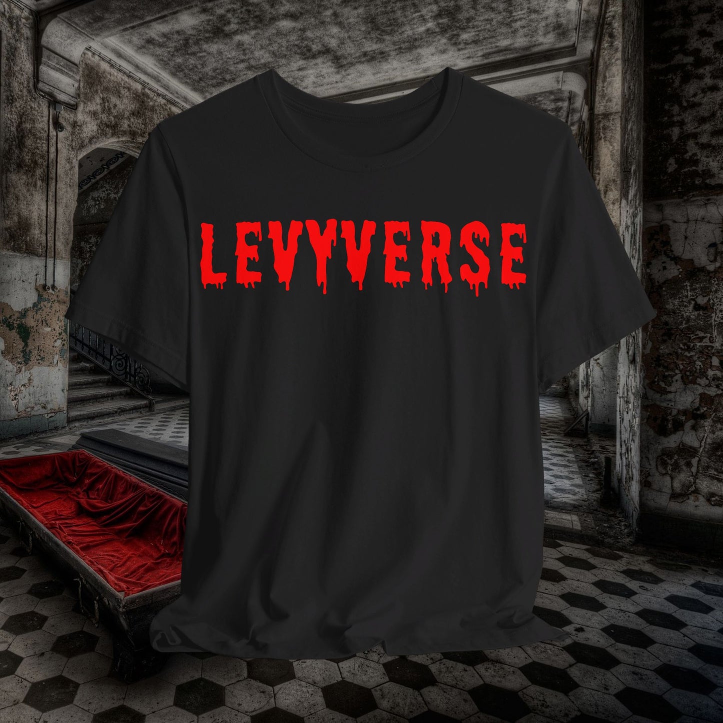 Across the Pond Edition LEVYVERSE: Where Punchlines Defy Gravity Unisex Jersey Short Sleeve Tee #levyverse Comedy IN Multiple Sizes